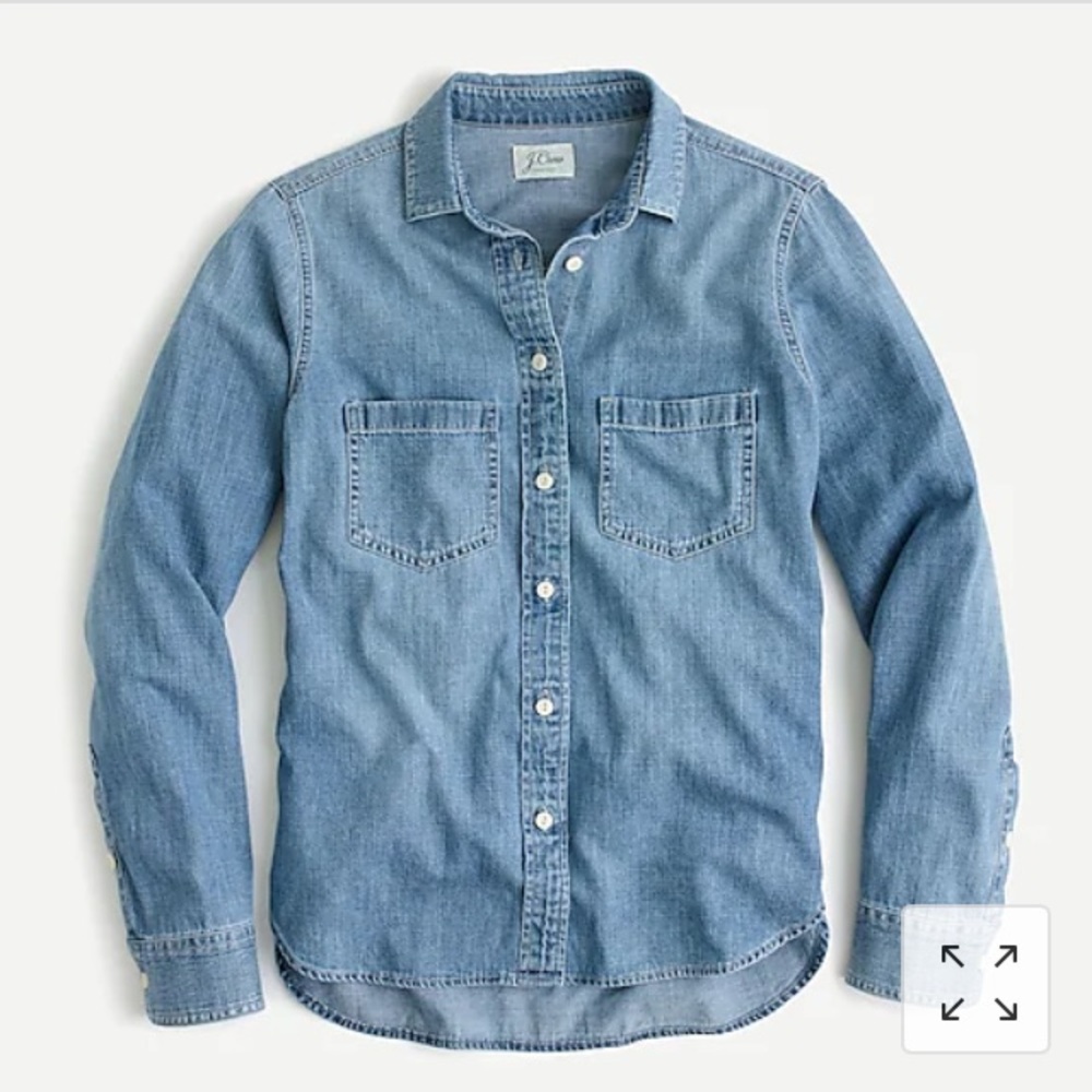 J Crew Everday Chambray denim shirt